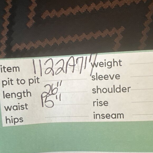 2/$30 Brown & Black Chevron A-Line Skirt By The Limited Size 10 Acetate Fabric M - Picture 13 of 14